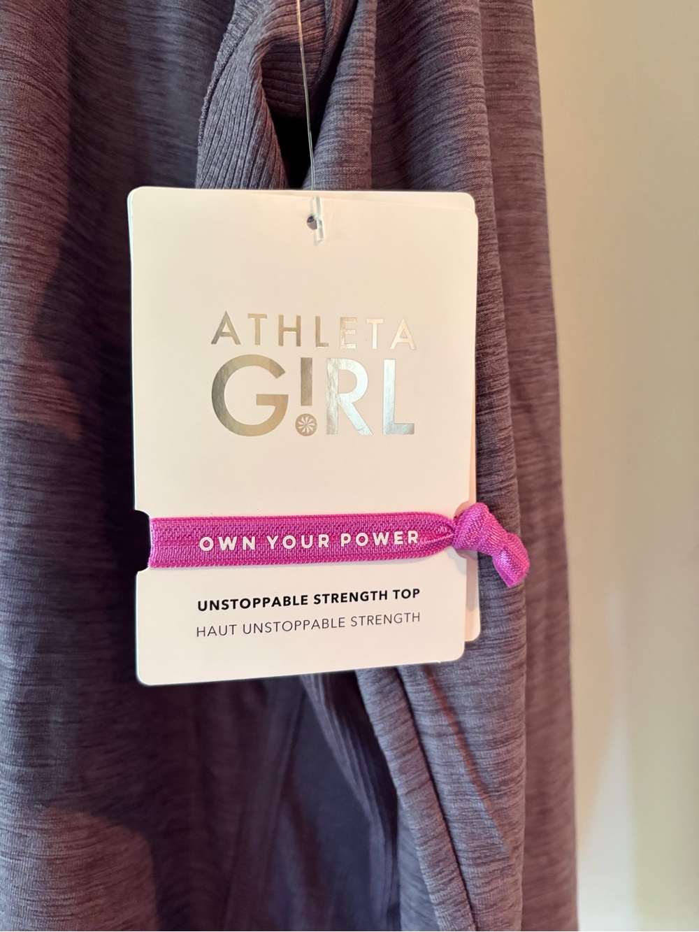 Athleta Girl Purple Long Sleeve NWT - Picture 3 of 6